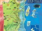 Highways, Mayan Sites and Mileage Charts.